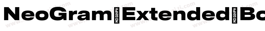 NeoGram Extended Bold Regular字体转换